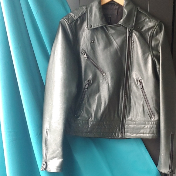 sold Rag & Bone Mack Lambskin Leather Jacket - Picture 4 of 6